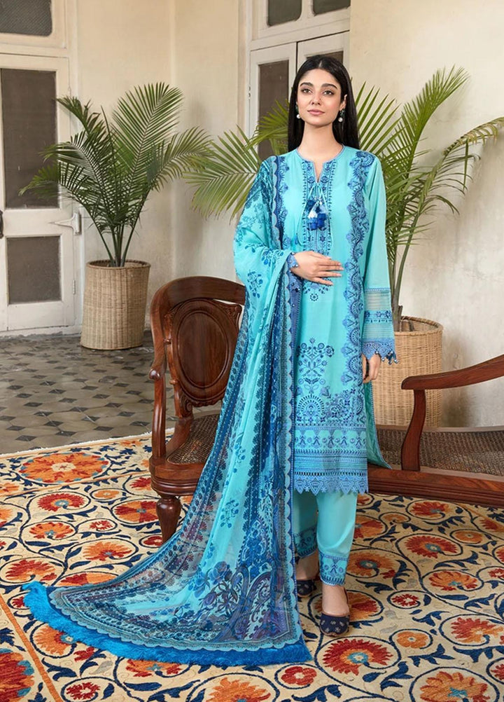 Vital By Sobia Nazir Embroidered Lawn Suits Unstitched 3 Piece SN21-V2 4A - Summer Collection
