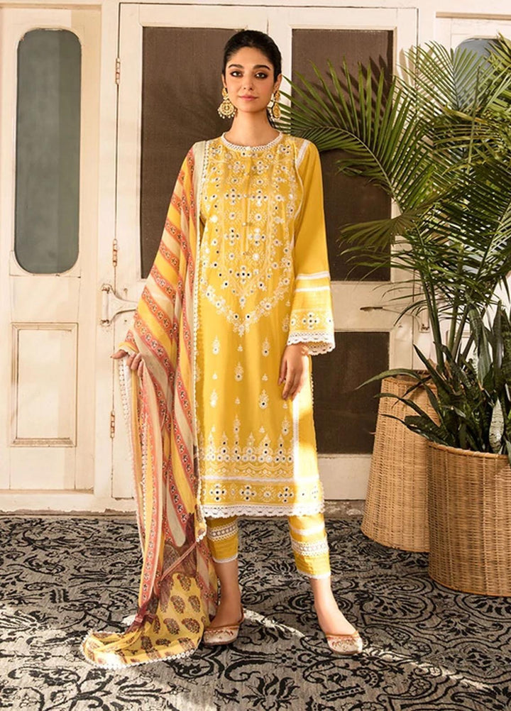 Vital By Sobia Nazir Embroidered Lawn Suits Unstitched 3 Piece SN21-V2 5A - Summer Collection