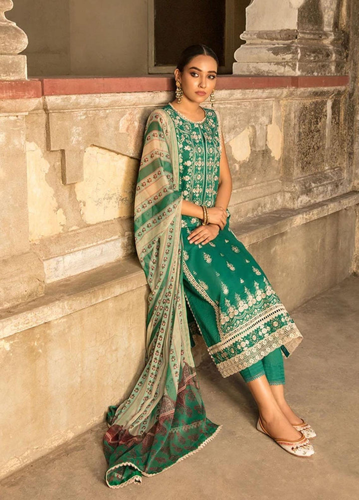 Vital By Sobia Nazir Embroidered Lawn Suits Unstitched 3 Piece SN21-V2 5B - Summer Collection