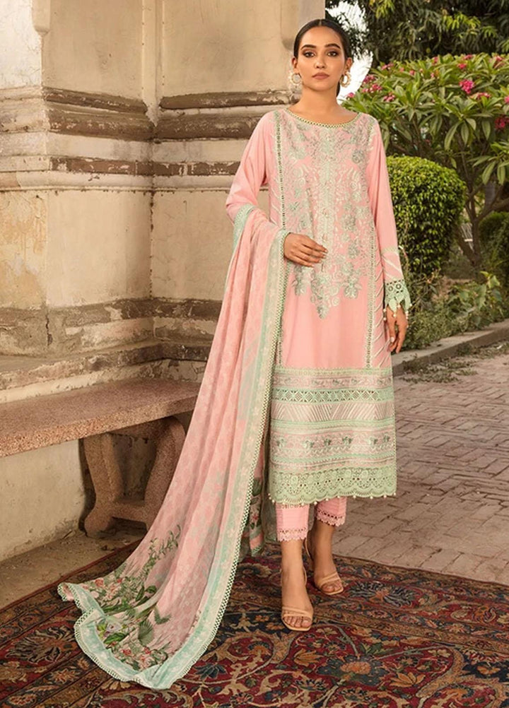 Vital By Sobia Nazir Embroidered Lawn Suits Unstitched 3 Piece SN21-V2 6A - Summer Collection