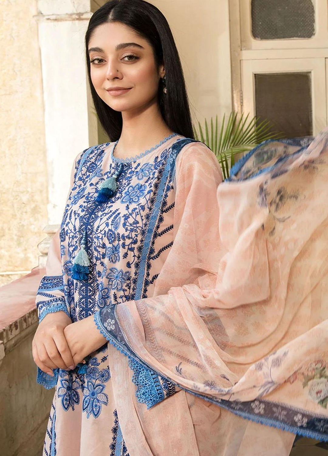 Vital By Sobia Nazir Embroidered Lawn Suits Unstitched 3 Piece SN21-V2 6B - Summer Collection