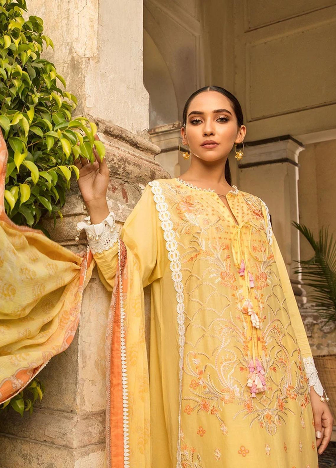 Vital By Sobia Nazir Embroidered Lawn Suits Unstitched 3 Piece SN21-V2 7B - Summer Collection