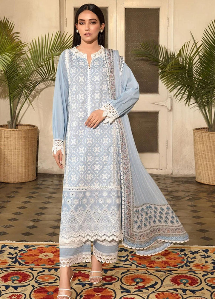 Vital By Sobia Nazir Embroidered Lawn Suits Unstitched 3 Piece SN21-V2 8B - Summer Collection