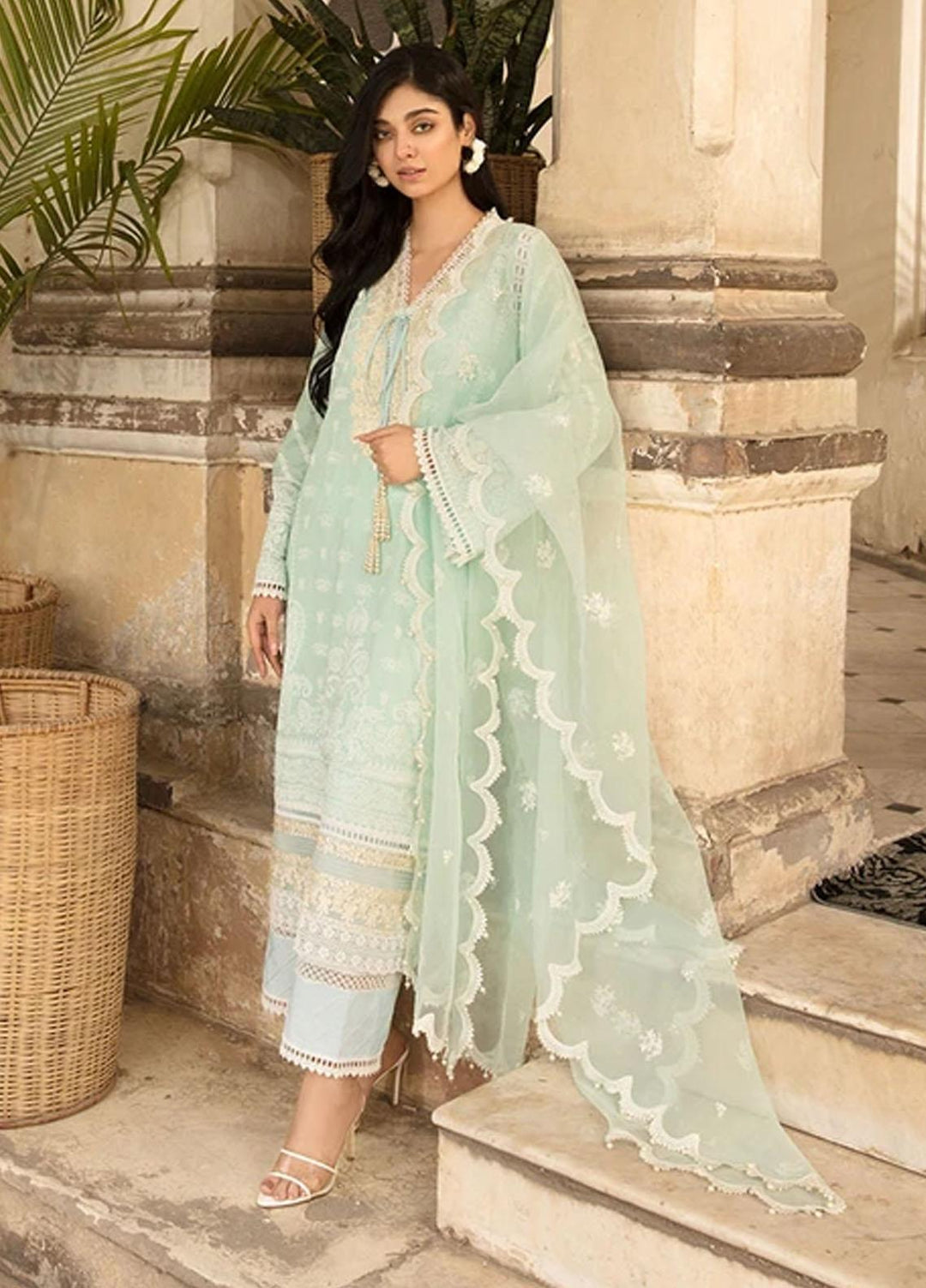 Vital By Sobia Nazir Embroidered Lawn Suits Unstitched 3 Piece SN21-V2 9B - Summer Collection