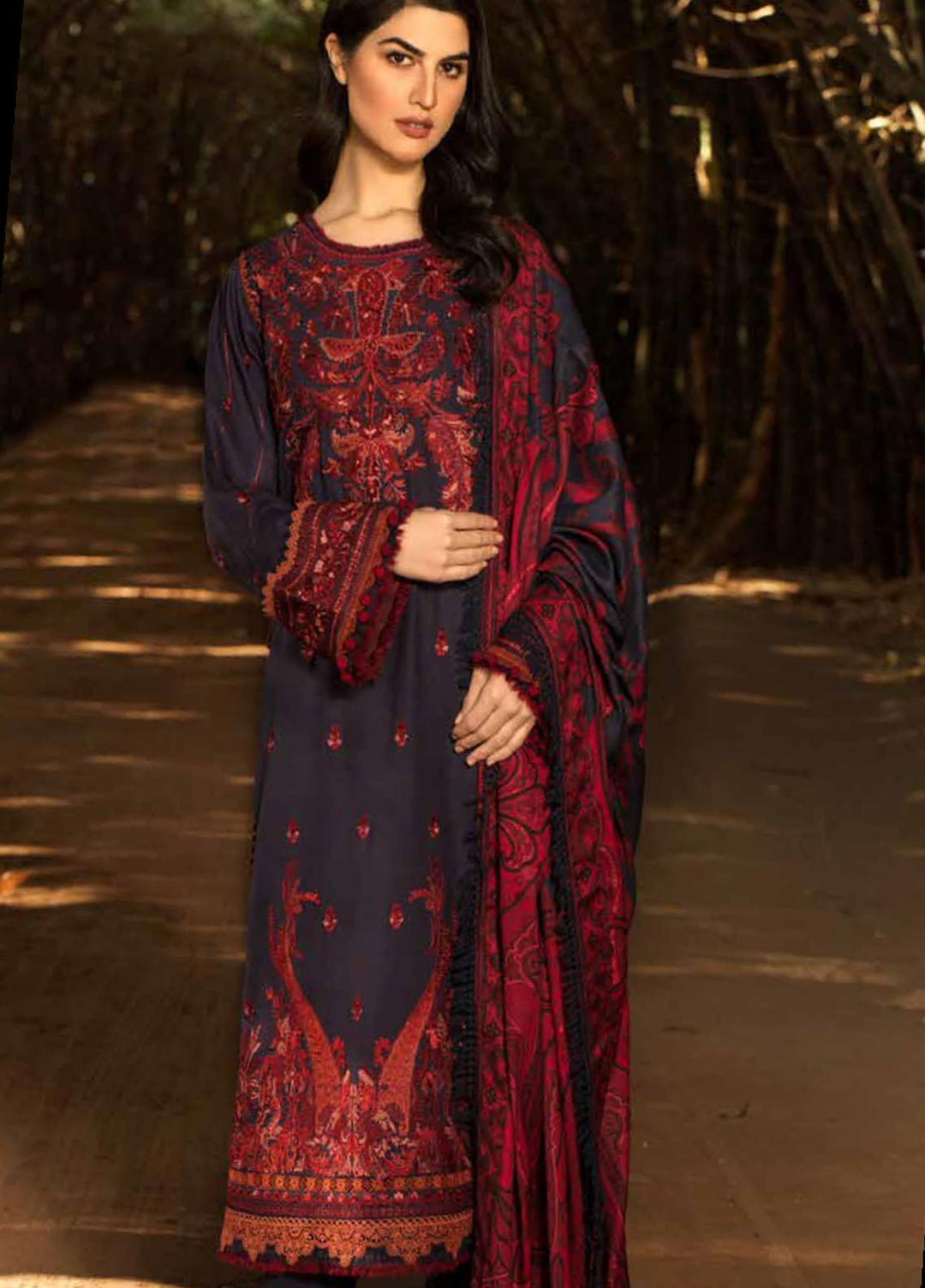 Sobia Nazir Embroidered  Suits Unstitched 3 Piece SN21W 05A - Winter Collection