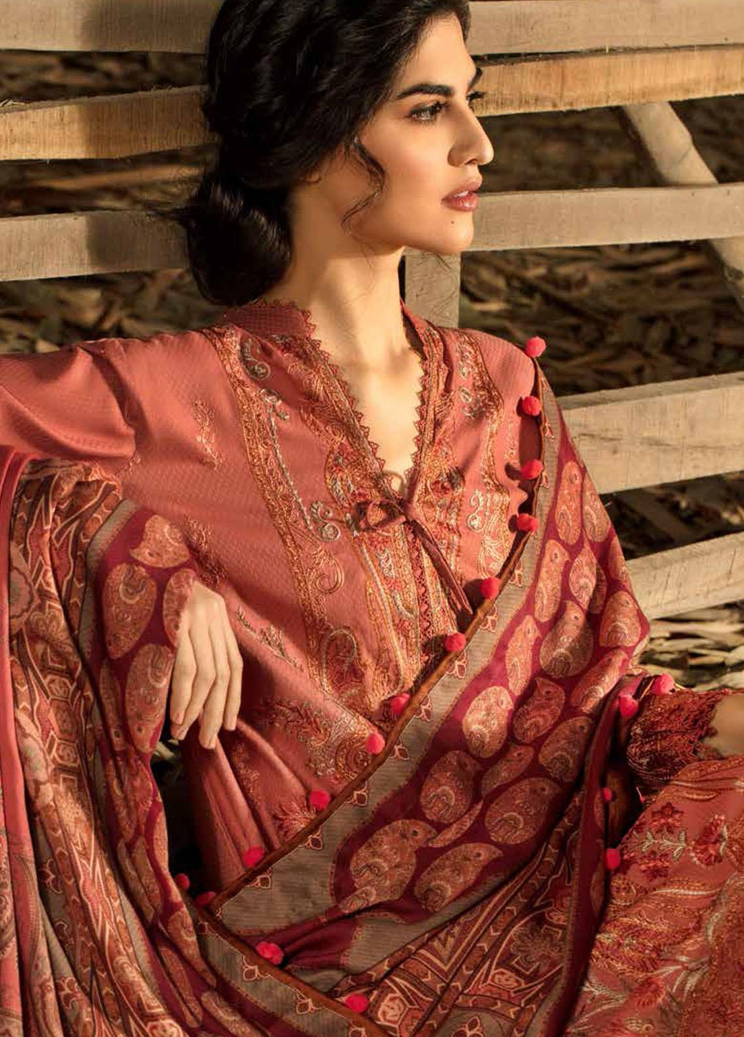 Sobia Nazir Embroidered  Suits Unstitched 3 Piece SN21W 06B - Winter Collection