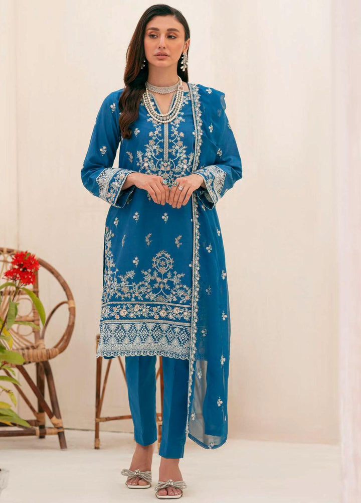 Soha By Motifz Embroidered Lawn Suits Unstitched 3 Piece MT23S 4152 Luna - Summer Collection
