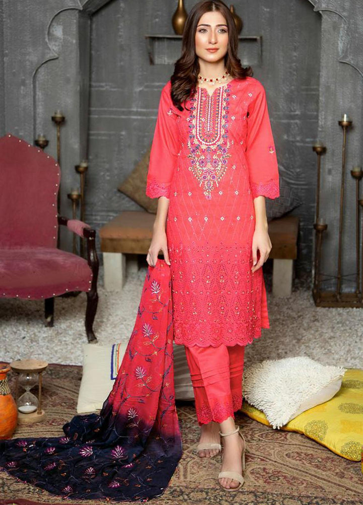 Soire By MTF Embroidered Chikankari Suits Unstitched 3 Piece MTF22S 01 - Summer Collection