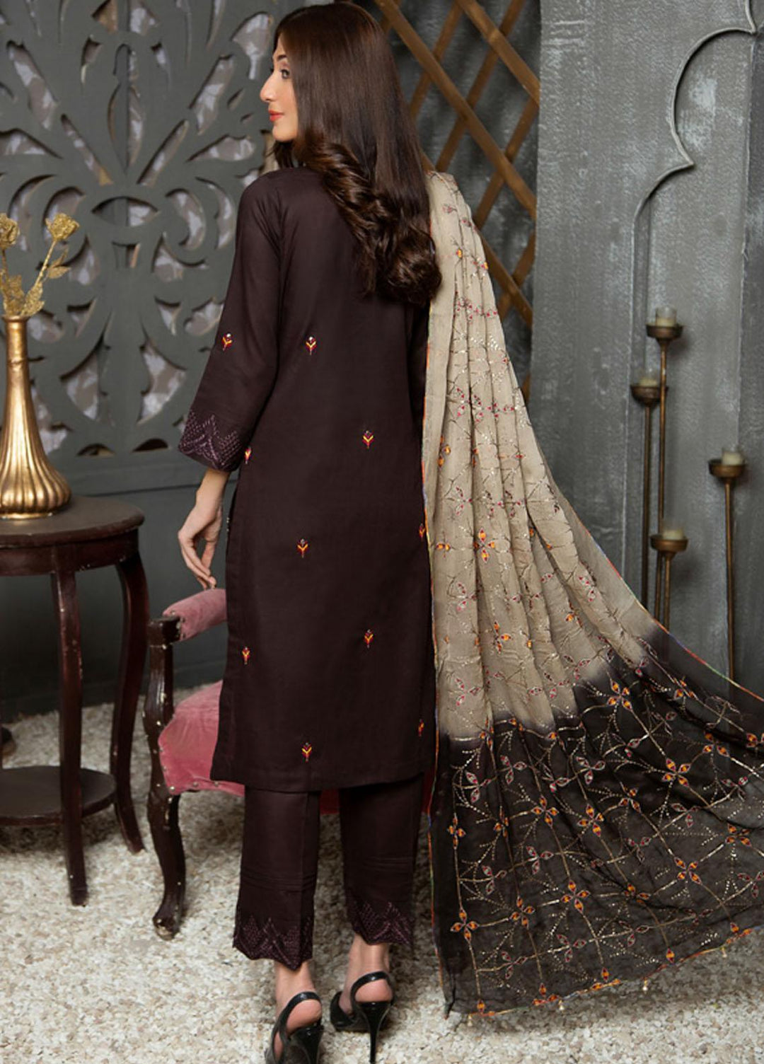 Soire By MTF Embroidered Chikankari Suits Unstitched 3 Piece MTF22S 05 - Summer Collection