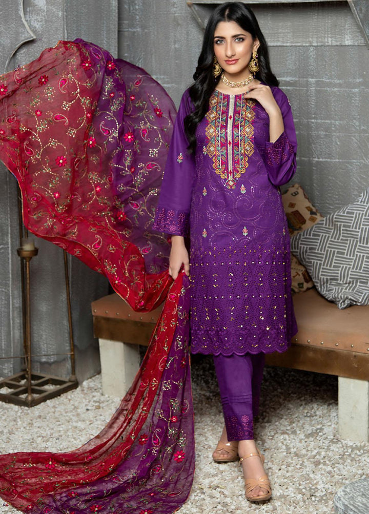 Soire By MTF Embroidered Chikankari Suits Unstitched 3 Piece MTF22S 06 - Summer Collection
