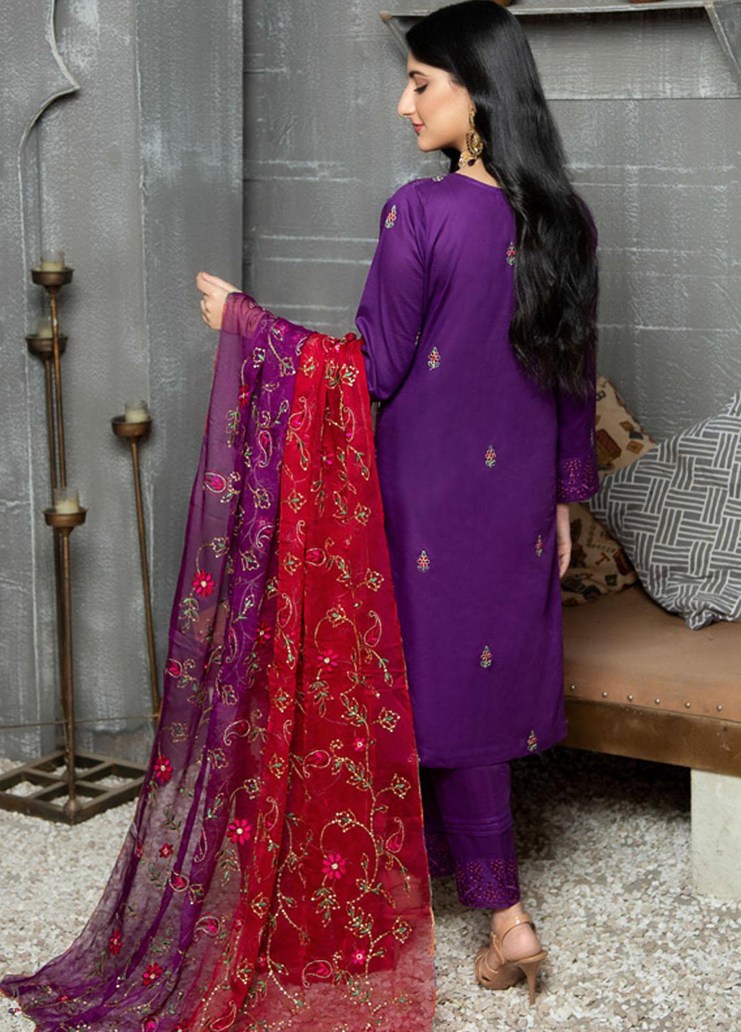 Soire By MTF Embroidered Chikankari Suits Unstitched 3 Piece MTF22S 06 - Summer Collection