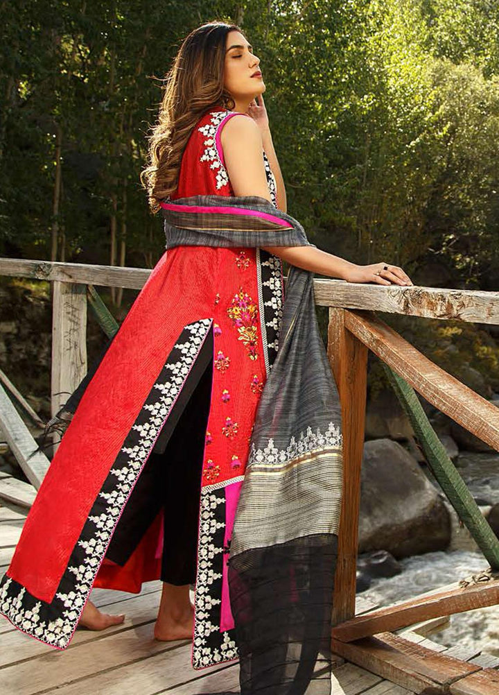 ZUNUJ Embroidered Missouri Suits Unstitched 3 Piece ZJ21SF D-02 VERBENA - Festive Collection