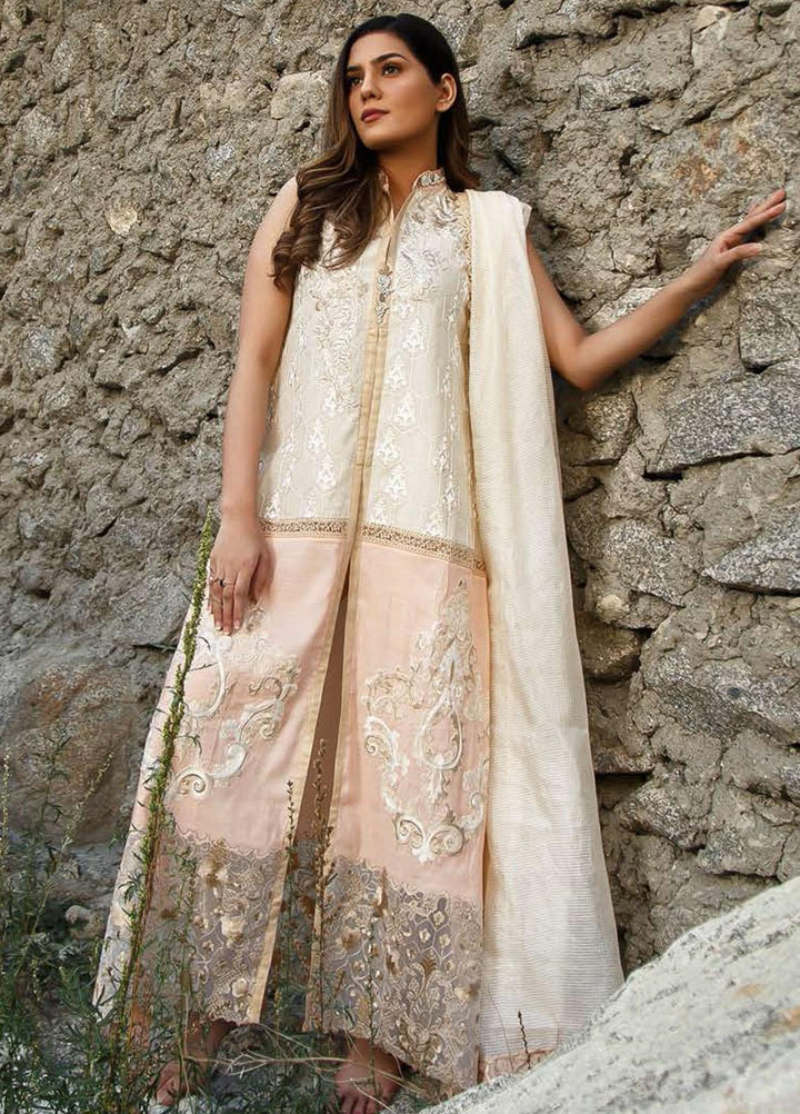 ZUNUJ Embroidered Cotton Suits Unstitched 3 Piece ZJ21SF D-05 LARKSPUR - Festive Collection