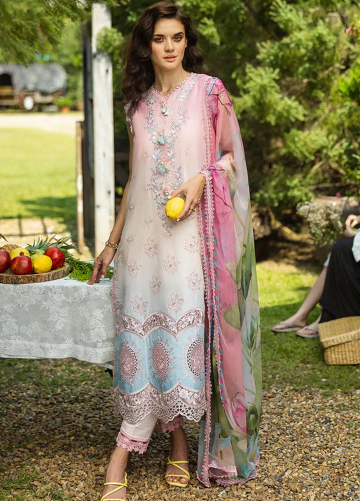 Solace Ombre by Mushq Chikankari Lawn Suit Unstitched 3 Piece MQ25SO D-02 Sorriso - Summer Collection