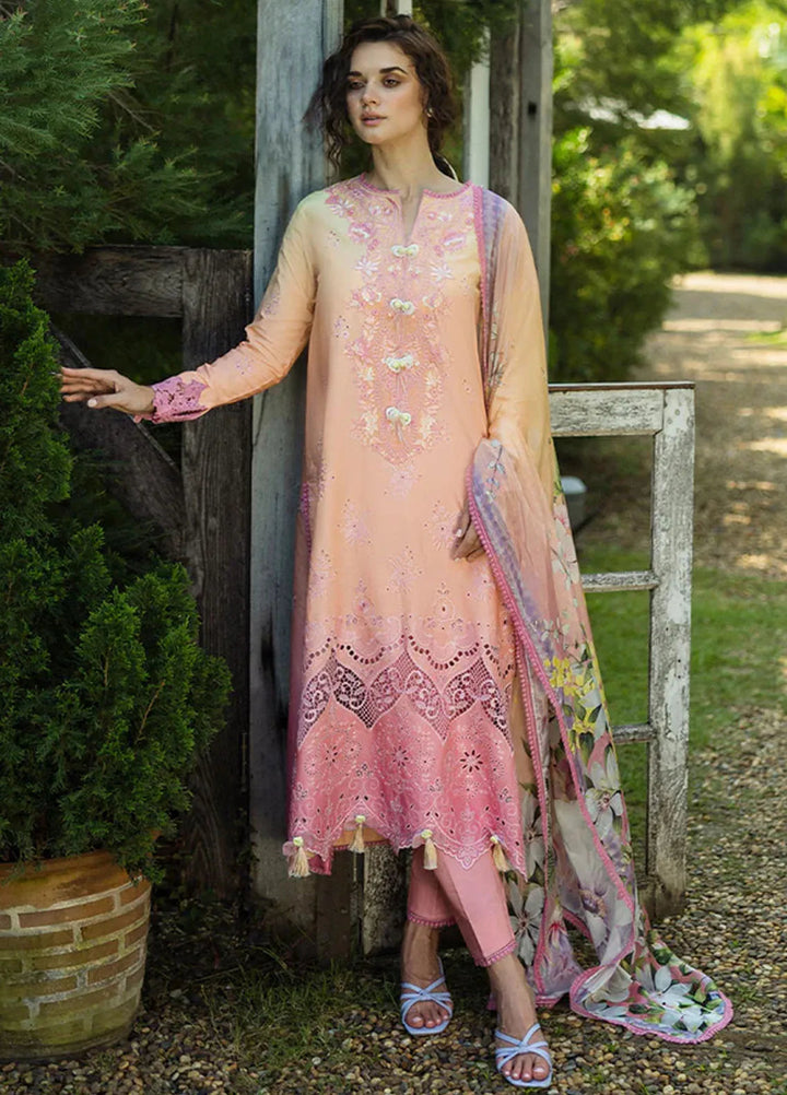 Solace Ombre by Mushq Chikankari Lawn Suit Unstitched 3 Piece MQ25SO D-04 Risate - Summer Collection