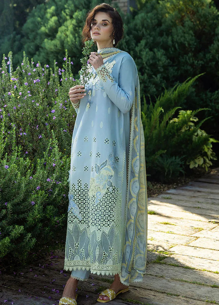 Solace Ombre by Mushq Chikankari Lawn Suit Unstitched 3 Piece MQ25SO D-05 Intesa - Summer Collection
