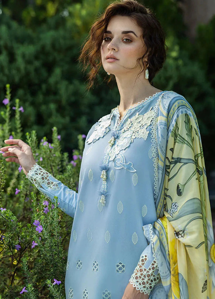 Solace Ombre by Mushq Chikankari Lawn Suit Unstitched 3 Piece MQ25SO D-05 Intesa - Summer Collection