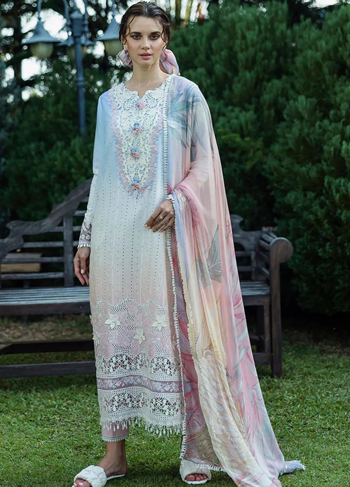 Solace Ombre by Mushq Chikankari Lawn Suit Unstitched 3 Piece MQ25SO D-08 Purezza - Summer Collection