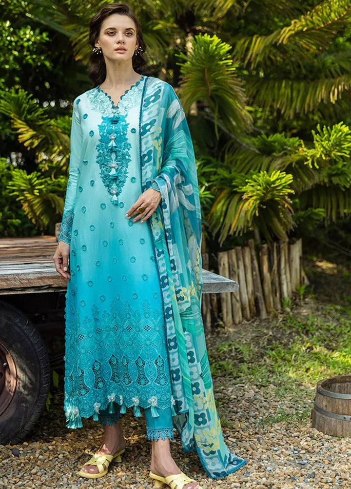 Solace Ombre by Mushq Chikankari Lawn Suit Unstitched 3 Piece MQ25SO D-09 Amore - Summer Collection