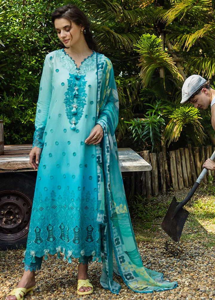 Solace Ombre by Mushq Chikankari Lawn Suit Unstitched 3 Piece MQ25SO D-09 Amore - Summer Collection