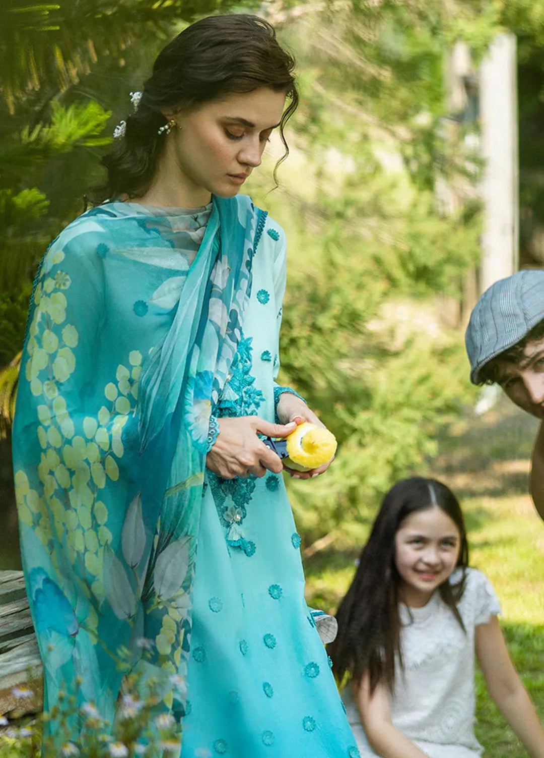 Solace Ombre by Mushq Chikankari Lawn Suit Unstitched 3 Piece MQ25SO D-09 Amore - Summer Collection