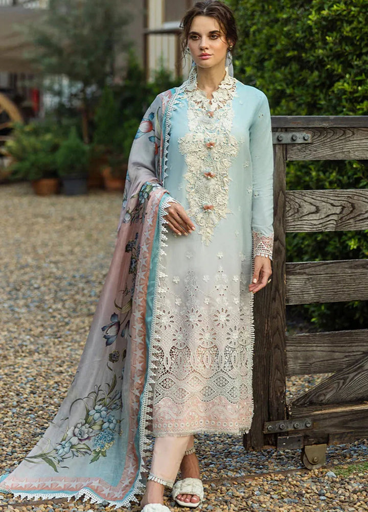 Solace Ombre by Mushq Chikankari Lawn Suit Unstitched 3 Piece MQ25SO D-10 Casa - Summer Collection