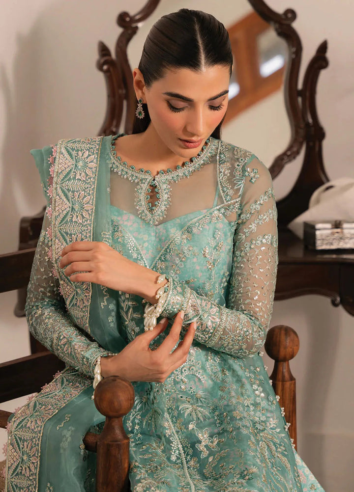 Solene By Ayzel Embroidered Organza Suit Unstitched 3 Piece AAF24SF D-01 Adela - Formal Collection