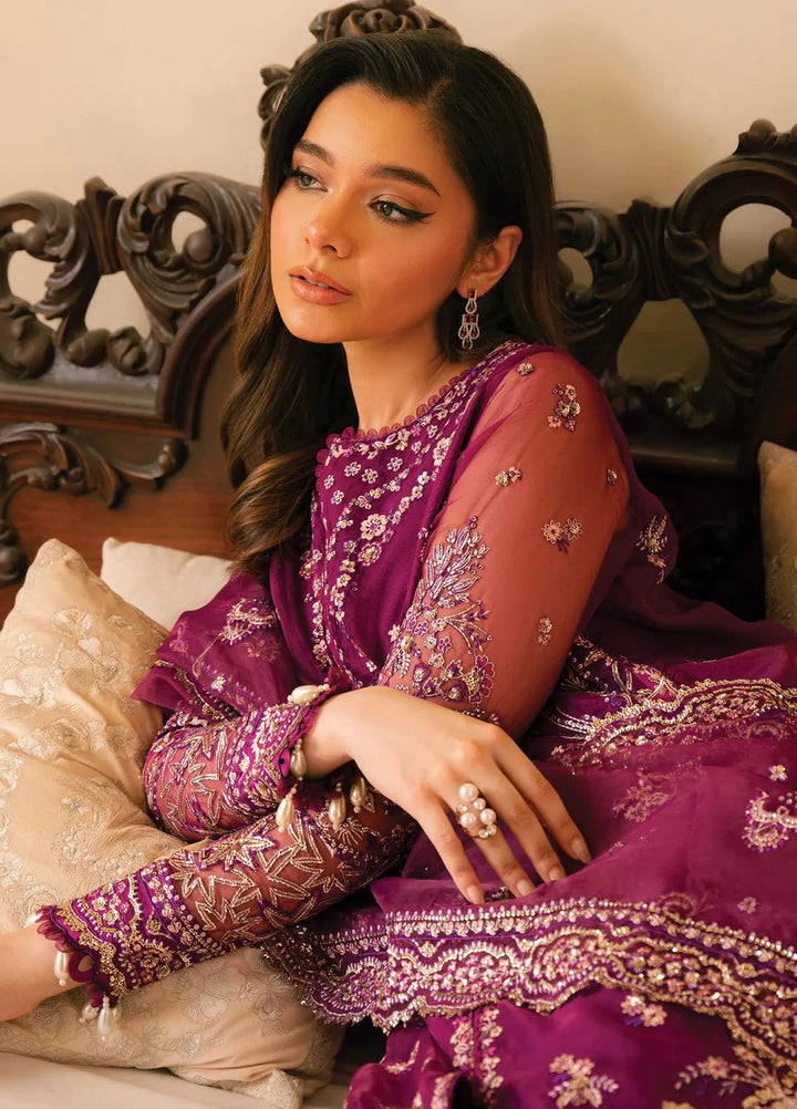 Solene By Ayzel Embroidered Organza Suit Unstitched 3 Piece AAF24SF D-02 Honora - Formal Collection