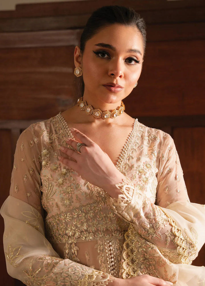 Solene By Ayzel Embroidered Organza Suit Unstitched 3 Piece AAF24SF D-05 Linnea - Formal Collection