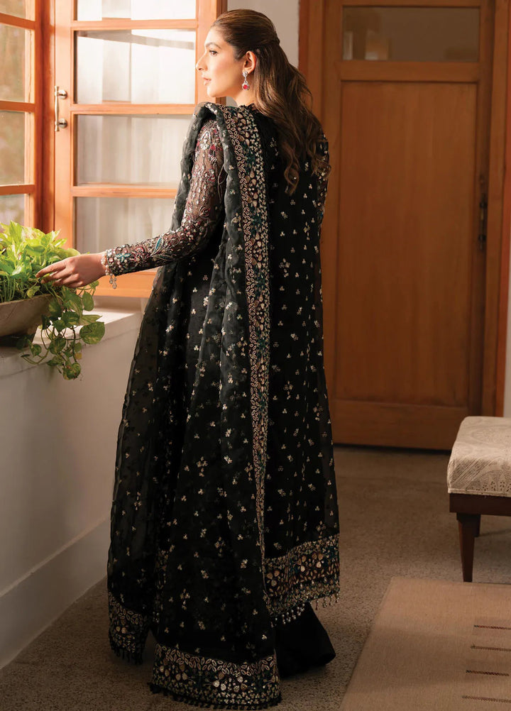 Solene By Ayzel Embroidered Organza Suit Unstitched 3 Piece AAF24SF D-06 Fleur - Formal Collection