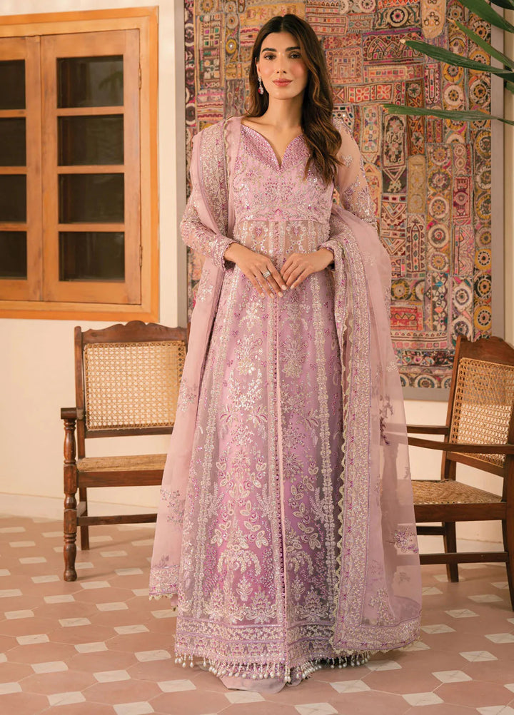 Solene By Ayzel Embroidered Organza Suit Unstitched 3 Piece AAF24SF D-07 Marlene - Formal Collection