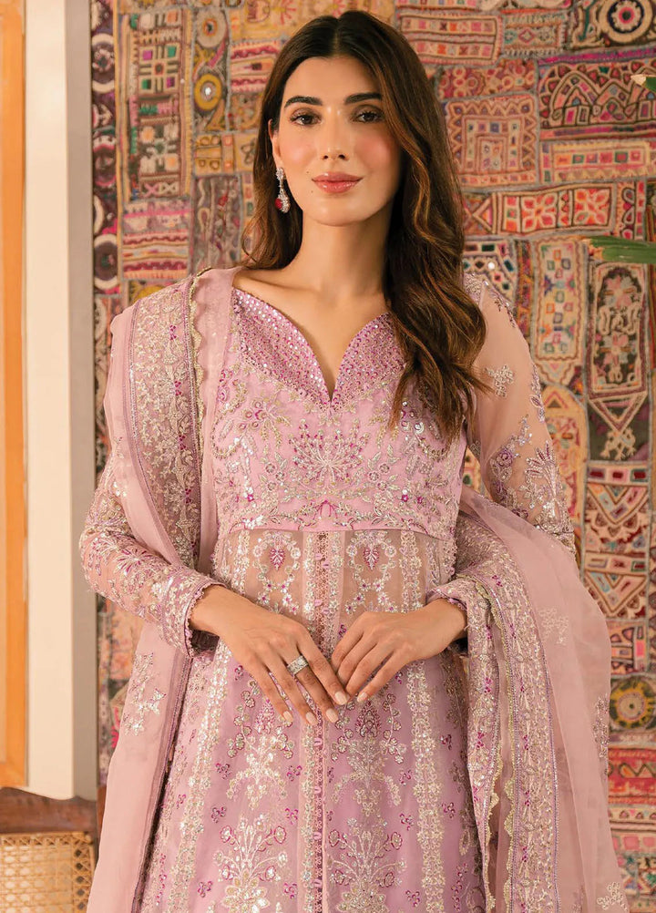 Solene By Ayzel Embroidered Organza Suit Unstitched 3 Piece AAF24SF D-07 Marlene - Formal Collection