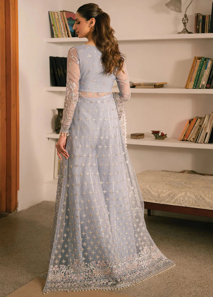 Solene By Ayzel Embroidered Organza Suit Unstitched 3 Piece AAF24SF D-08 Hailey - Formal Collection