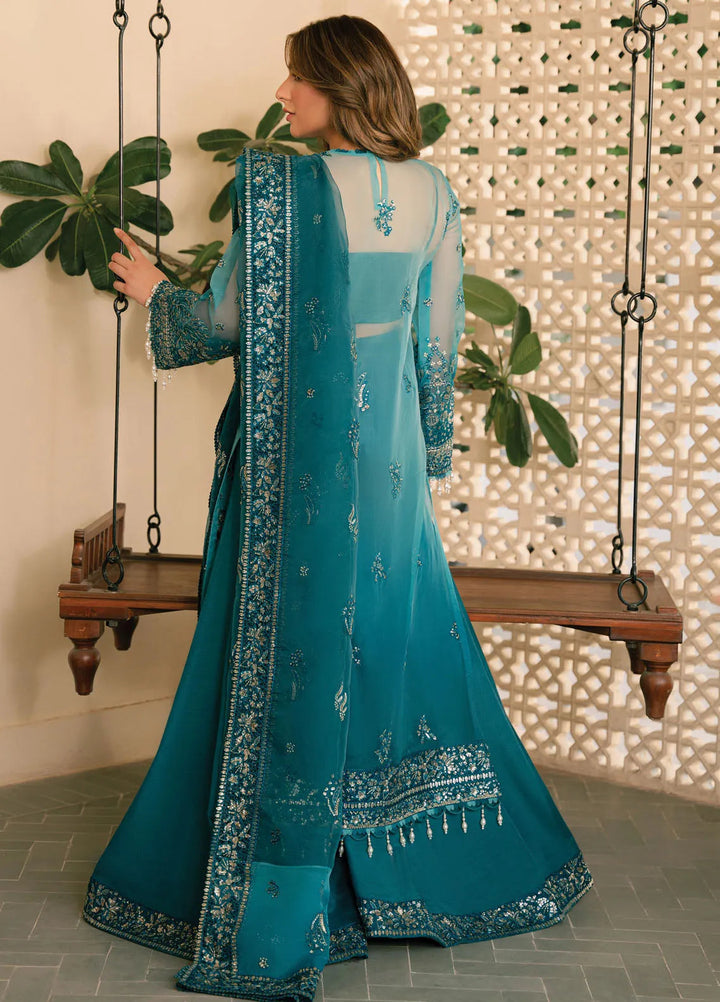 Solene By Ayzel Embroidered Organza Suit Unstitched 3 Piece AAF24SF D-10 Lila - Formal Collection