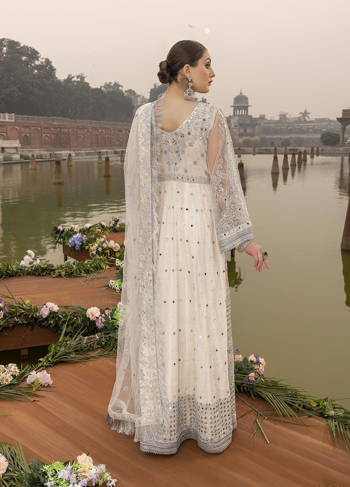 Sonia Umer by Shahzeb Textiles Embroidered Net Suits Unstitched 3 Piece ST22SU Silver Heaven - Wedding Collection