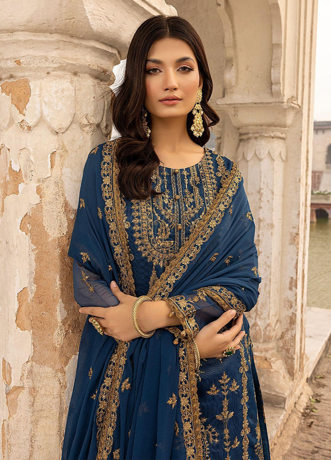 Zunairi By Shahzeb Textiles Embroidered Silk Net Suits Unstitched 3 Piece ST23Z 04 Sohni - Luxury Collection