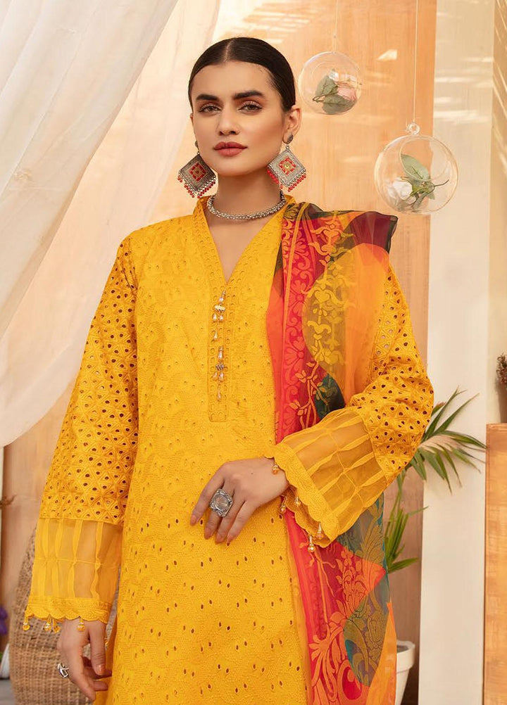 Sophia By Riaz Arts Chikankari Lawn Suits Unstitched 3 Piece RA22S 01 - Summer Collection