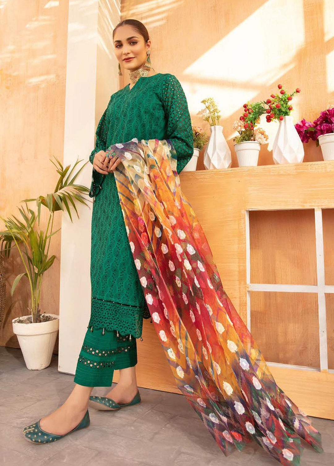 Sophia By Riaz Arts Chikankari Lawn Suits Unstitched 3 Piece RA22S 02 - Summer Collection