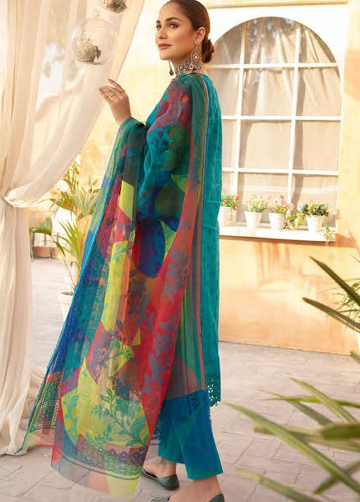 Sophia By Riaz Arts Chikankari Lawn Suits Unstitched 3 Piece RA22S 04 - Summer Collection