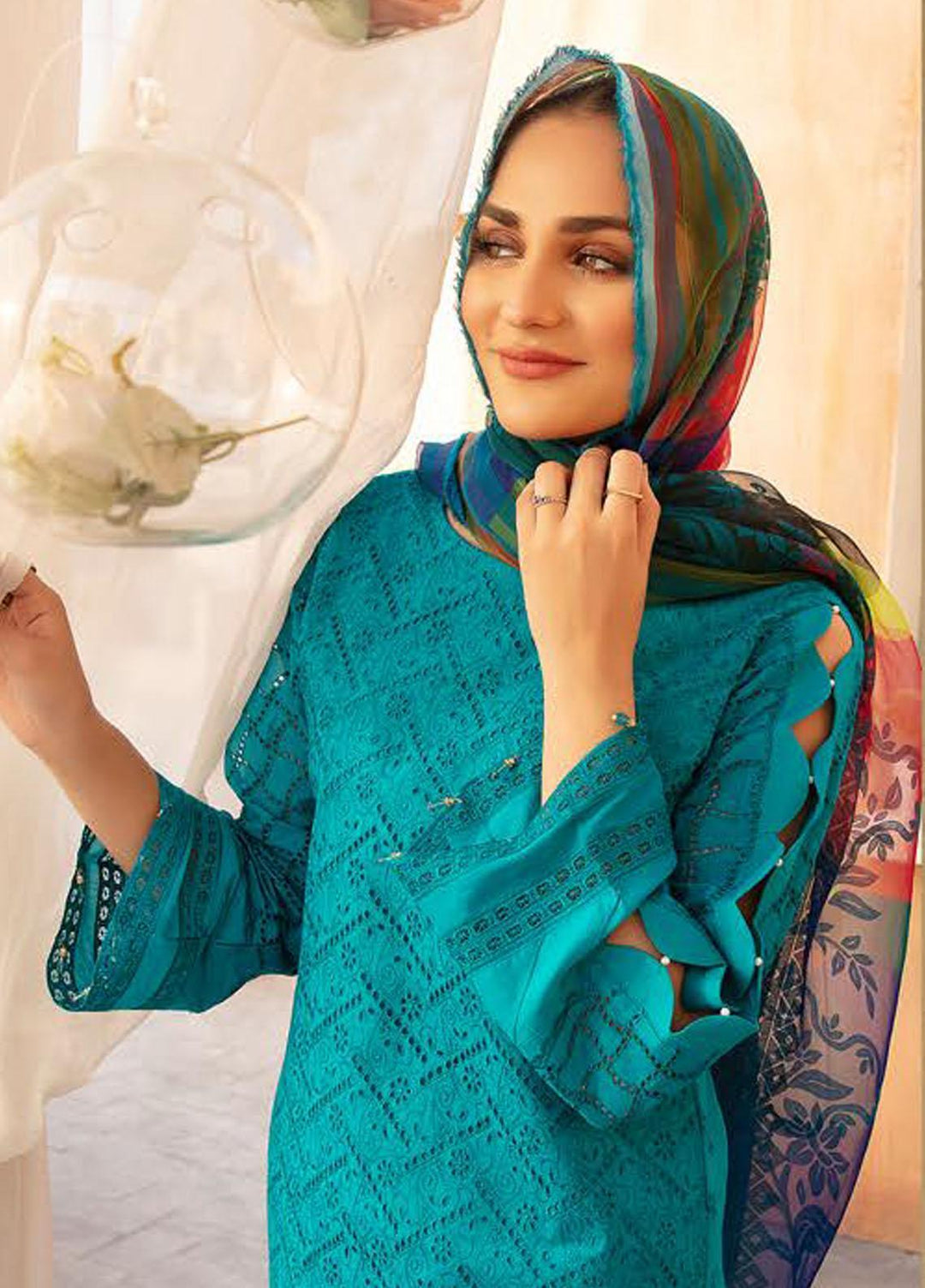 Sophia By Riaz Arts Chikankari Lawn Suits Unstitched 3 Piece RA22S 04 - Summer Collection