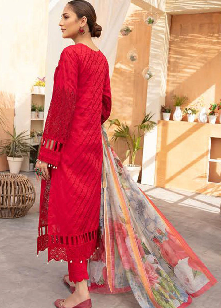 Sophia By Riaz Arts Chikankari Lawn Suits Unstitched 3 Piece RA22S 06 - Summer Collection