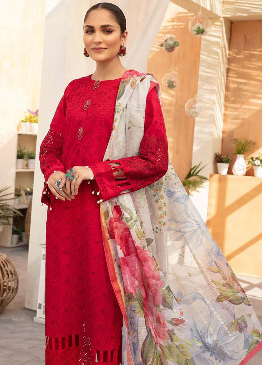 Sophia By Riaz Arts Chikankari Lawn Suits Unstitched 3 Piece RA22S 06 - Summer Collection