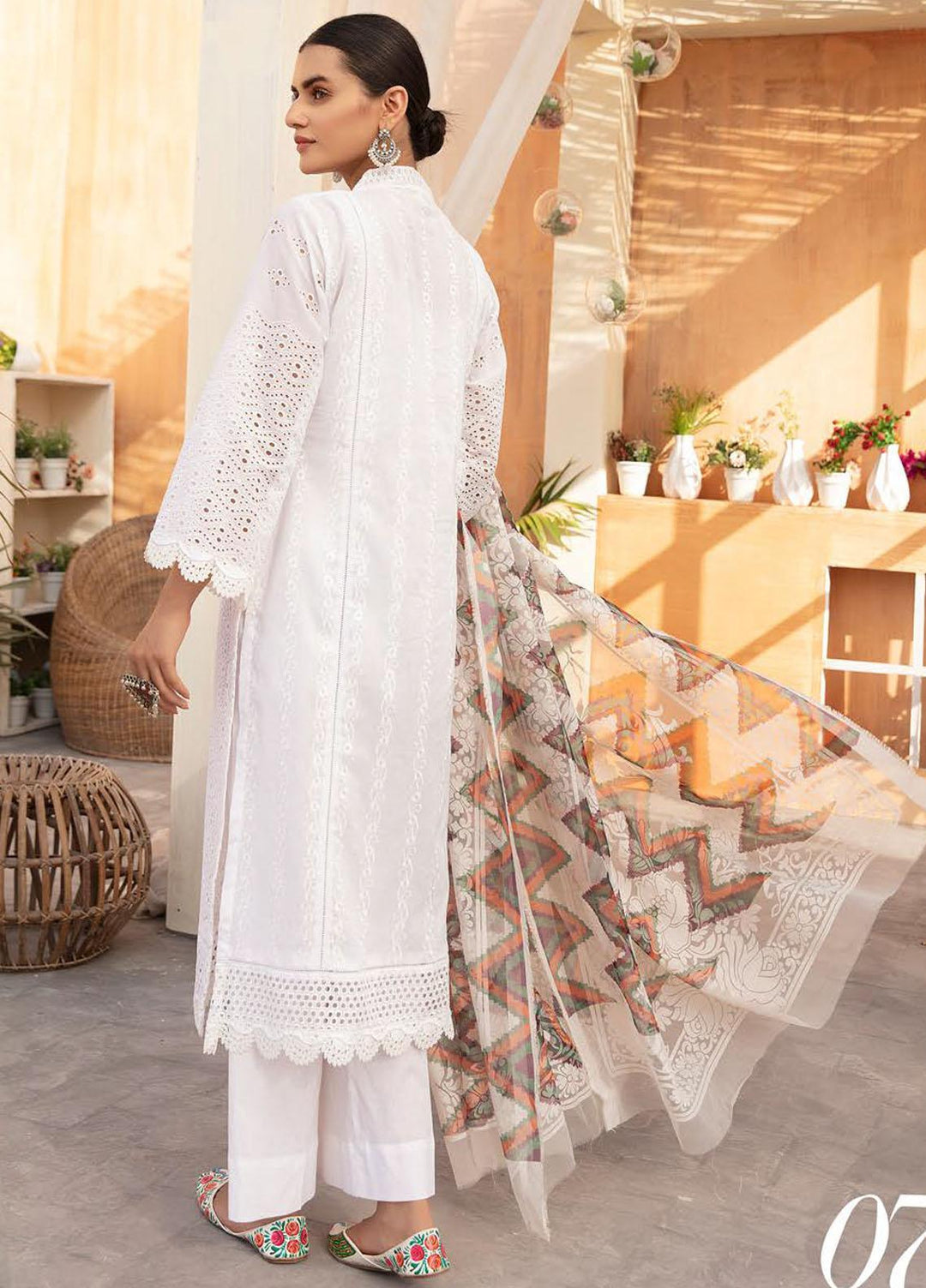 Sophia By Riaz Arts Chikankari Lawn Suits Unstitched 3 Piece RA22S 07 - Summer Collection