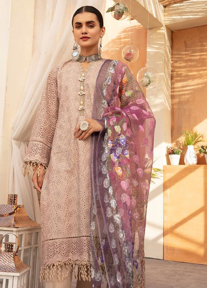 Sophia By Riaz Arts Chikankari Lawn Suits Unstitched 3 Piece RA22S 08 - Summer Collection