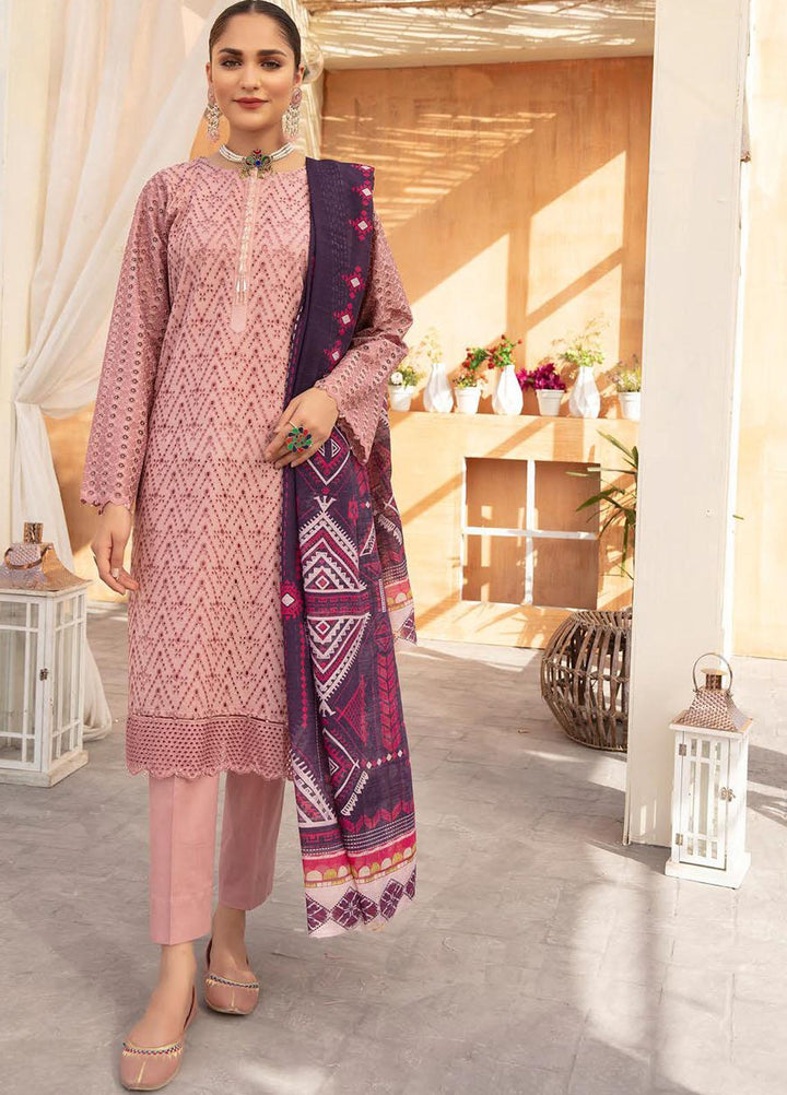 Sophia By Riaz Arts Chikankari Lawn Suits Unstitched 3 Piece RA22S 09 - Summer Collection