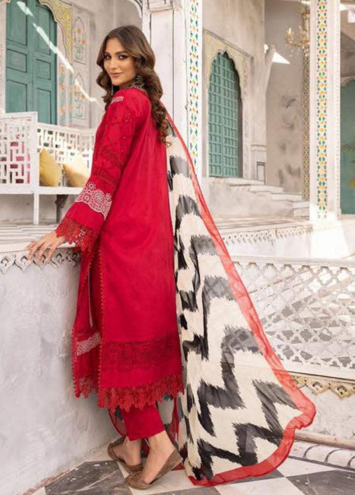 Sophia By Riaz Arts Embroidered Lawn Suits Unstitched 3 Piece RA23-S3 02 - Winter Collection