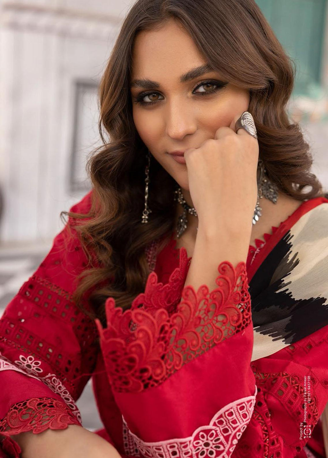 Sophia By Riaz Arts Embroidered Lawn Suits Unstitched 3 Piece RA23-S3 02 - Winter Collection