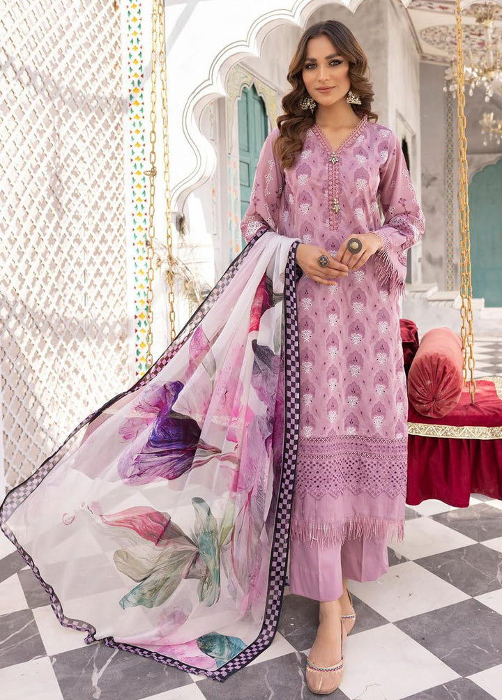 Sophia By Riaz Arts Embroidered Lawn Suits Unstitched 3 Piece RA23-S3 04 - Winter Collection