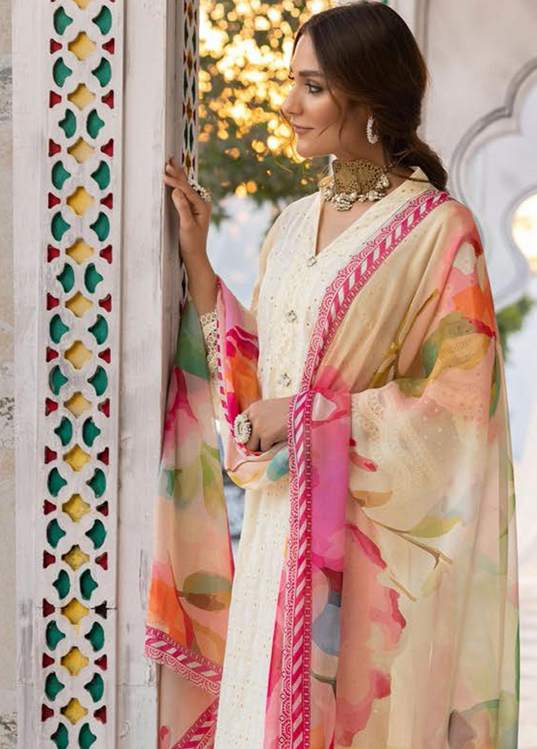 Sophia By Riaz Arts Embroidered Lawn Suits Unstitched 3 Piece RA23-S3 06 - Winter Collection