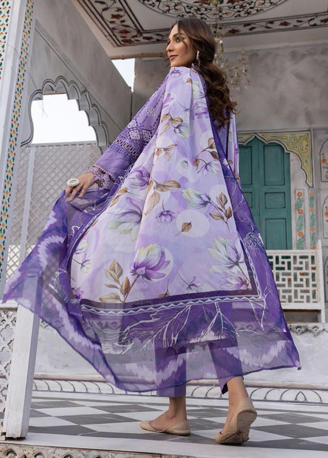 Sophia By Riaz Arts Embroidered Lawn Suits Unstitched 3 Piece RA23-S3 07 - Winter Collection